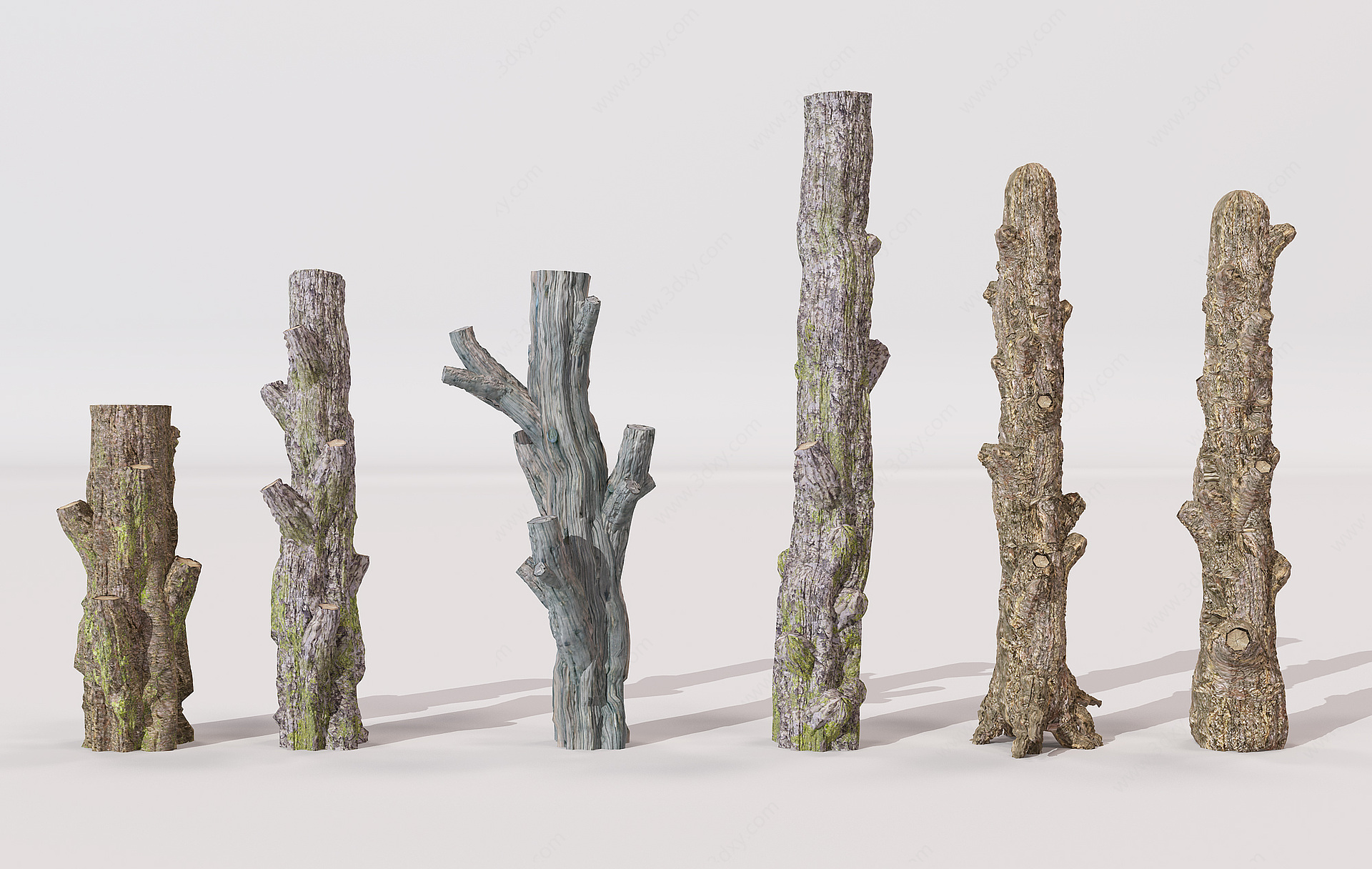 树桩树枝树干枯树3D模型
