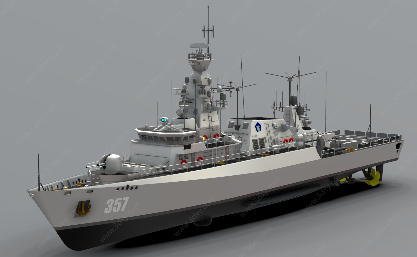 驱逐舰军舰舰艇护卫舰3D模型