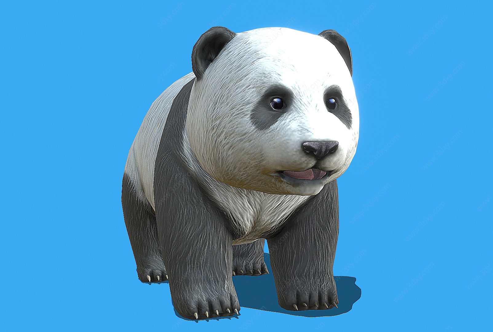 国宝熊猫熊猫幼崽可爱熊猫3D模型