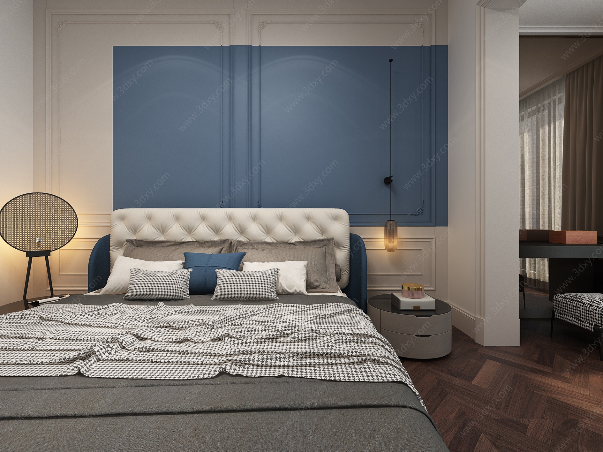 法式家居卧室3D模型
