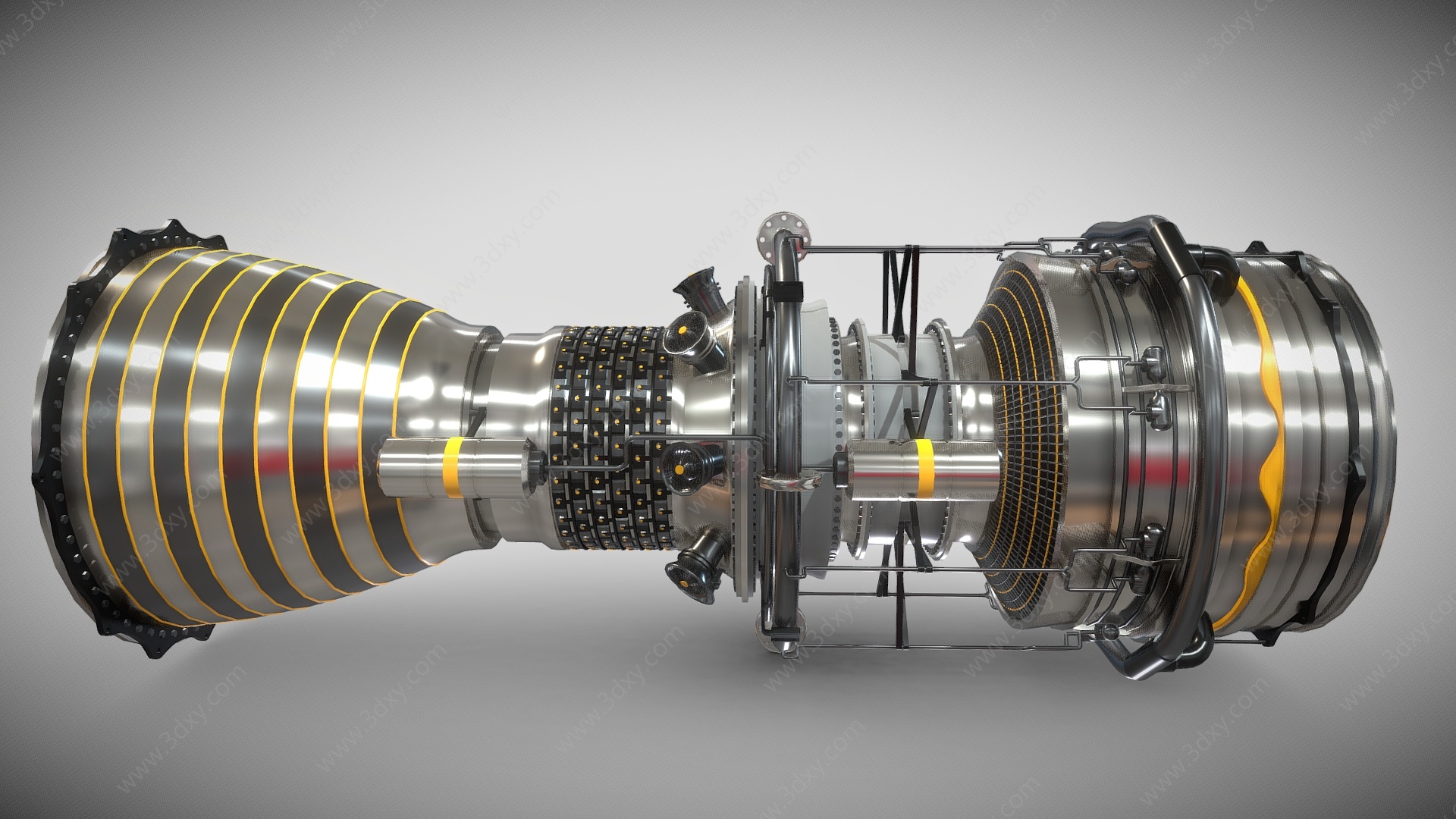 航空引擎发动机3D模型