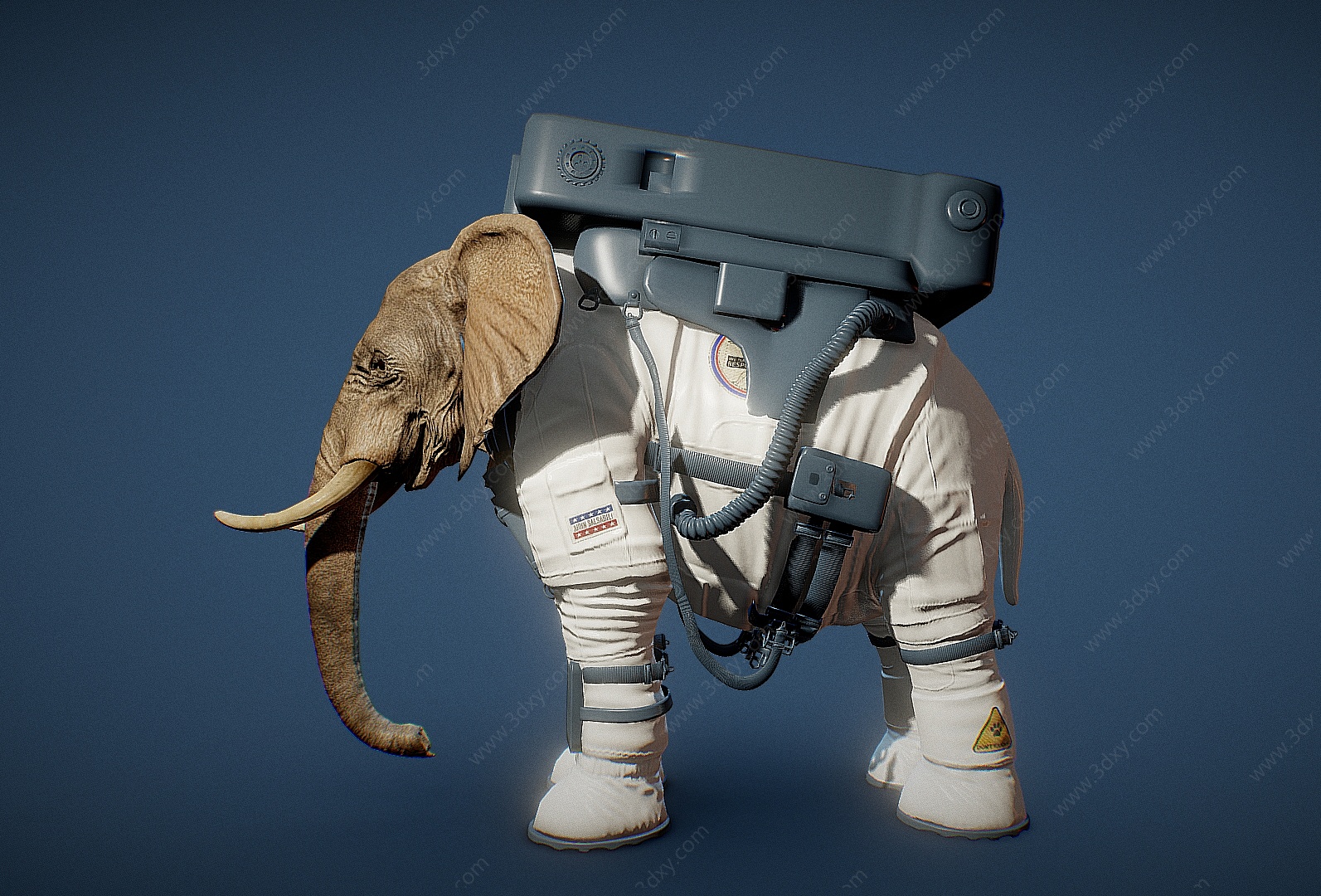 大象大象宇航员3D模型