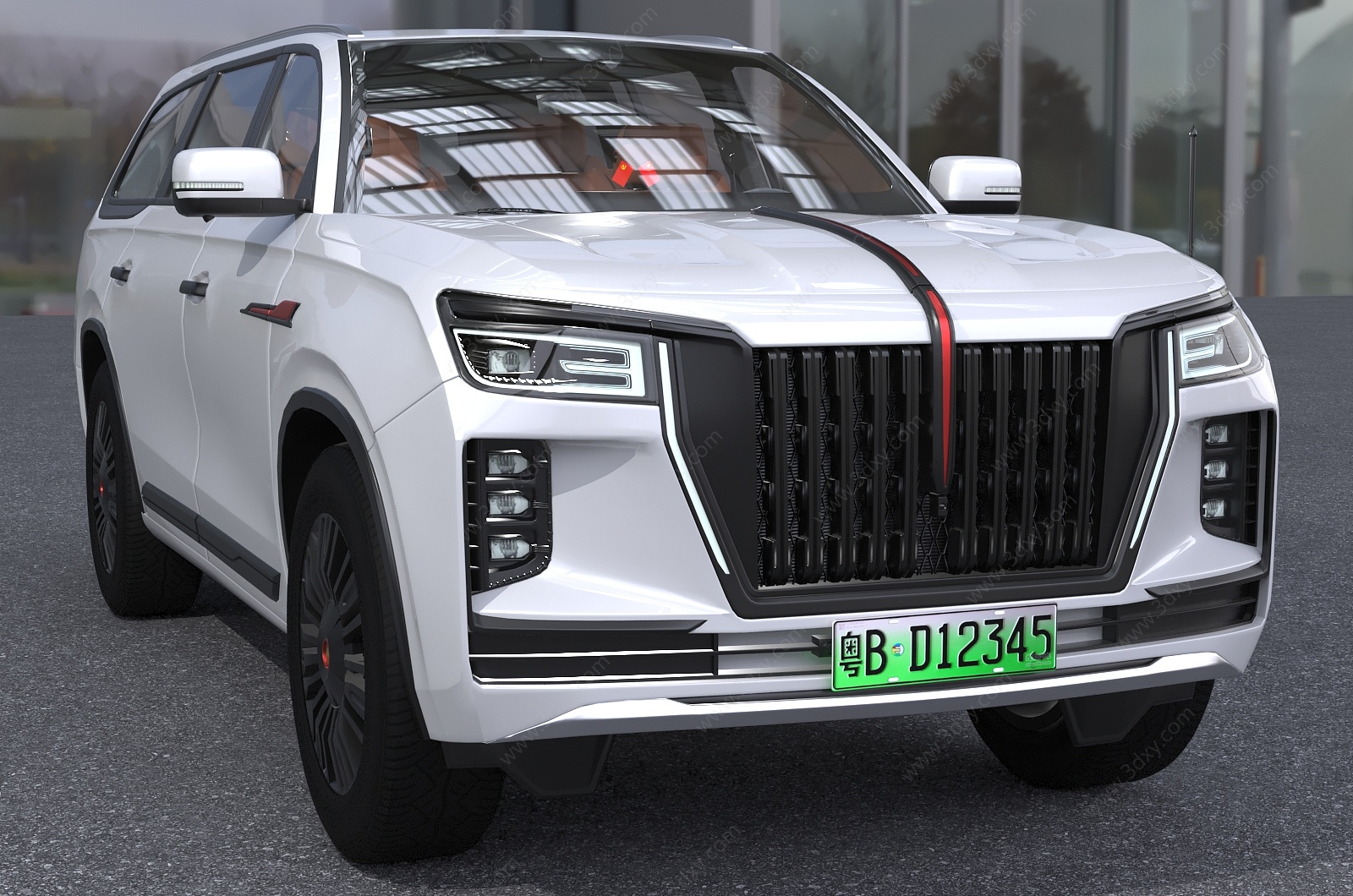 2022款红旗LS7FBI汽车3D模型