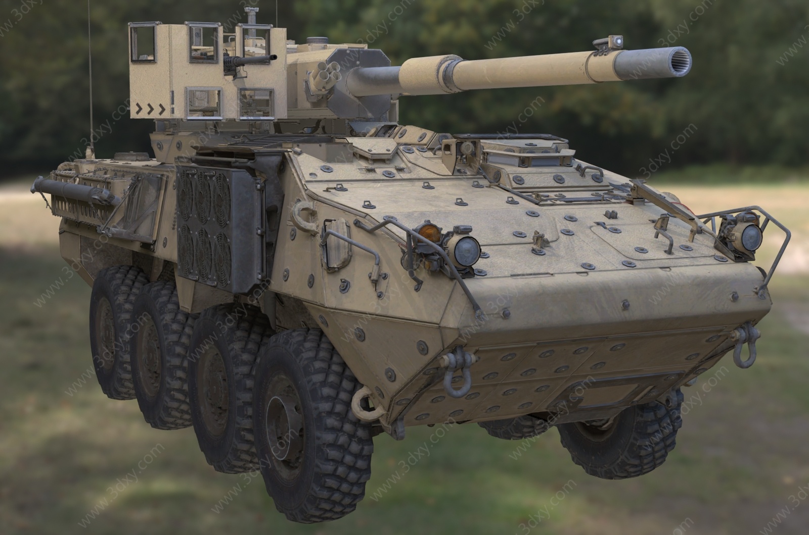 美国坦克车3D模型