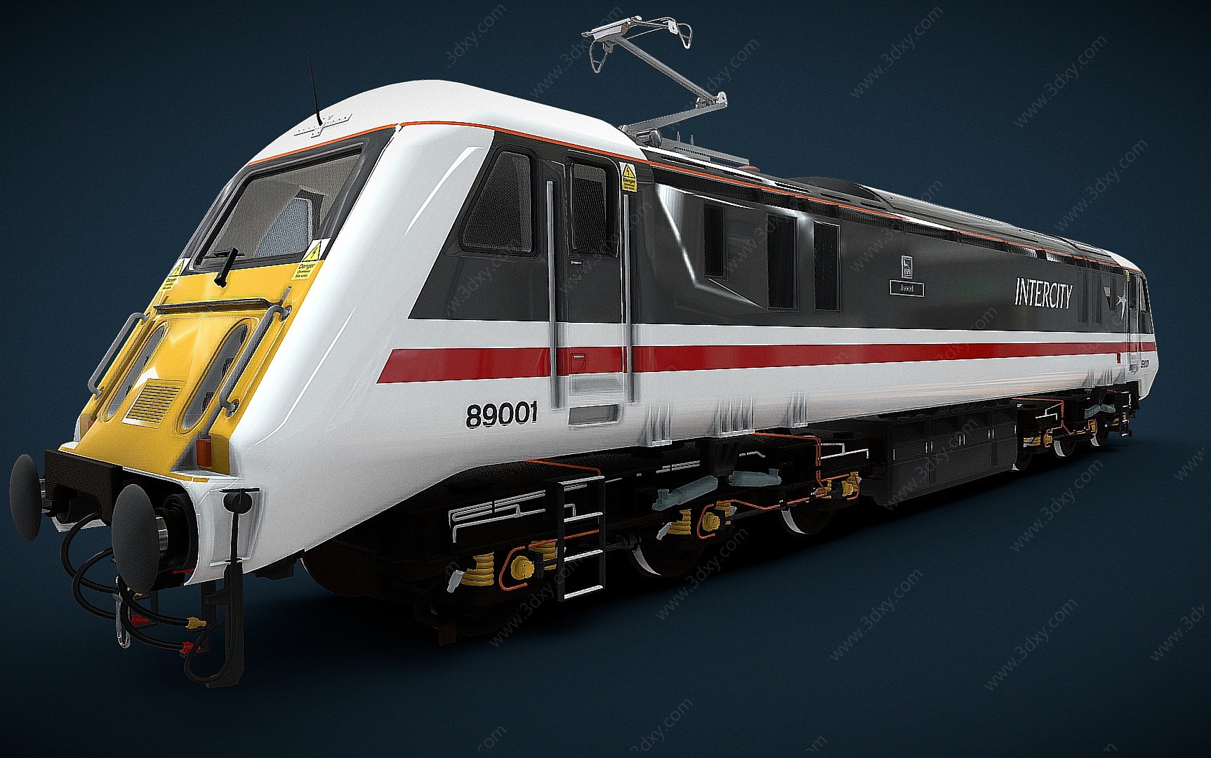 火车头动车头有轨电车3D模型