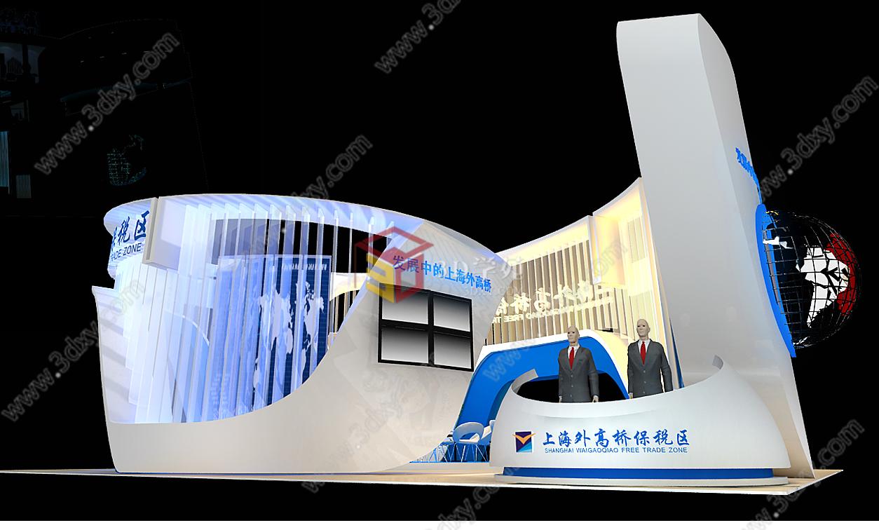 上海外桥展3D模型