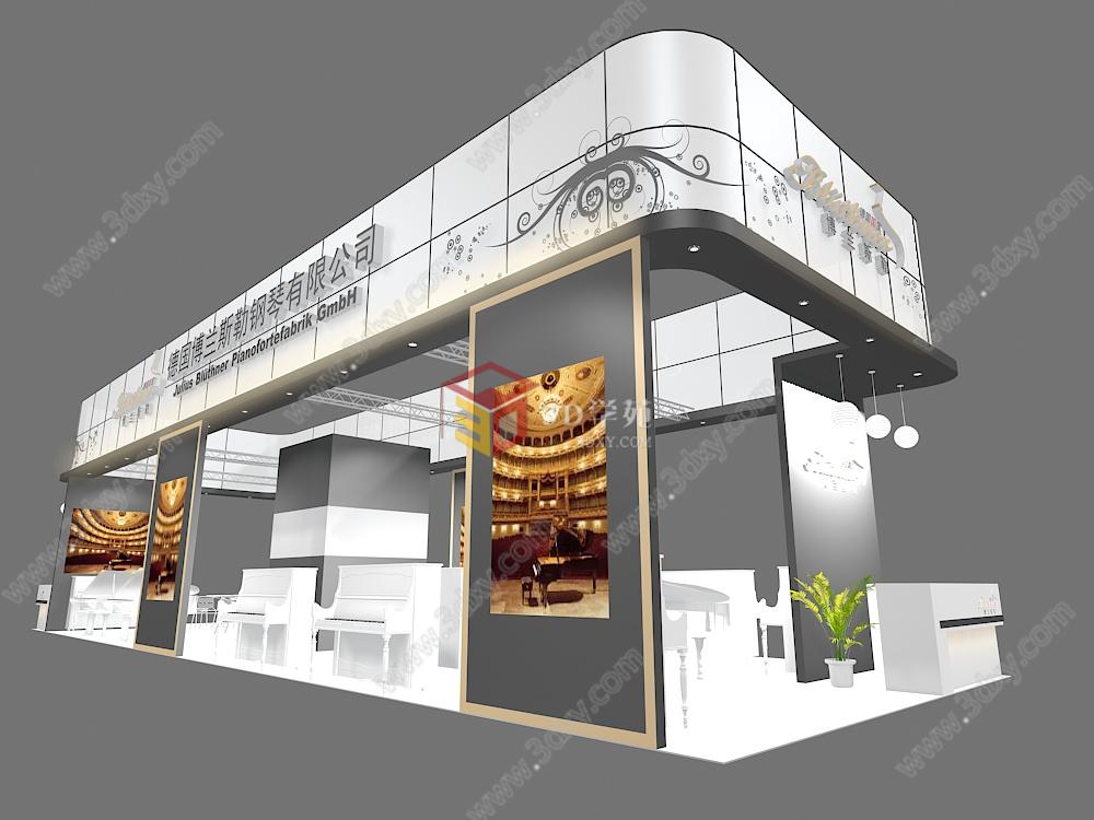 德国萡莱斯特钢琴展厅3D模型