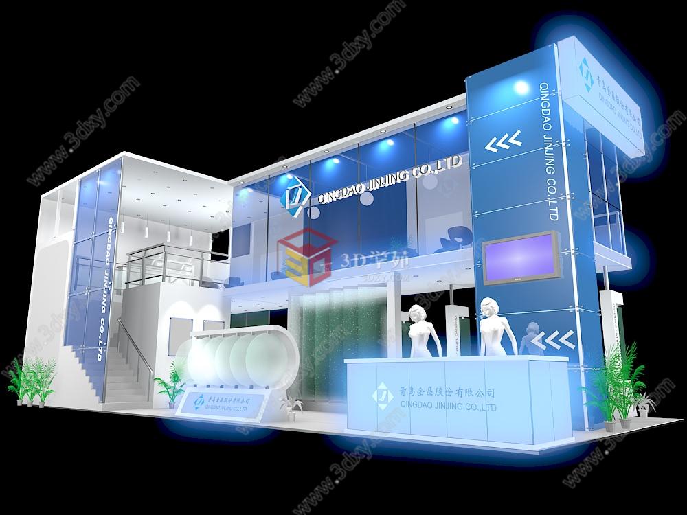 青岛全晶展厅3D模型