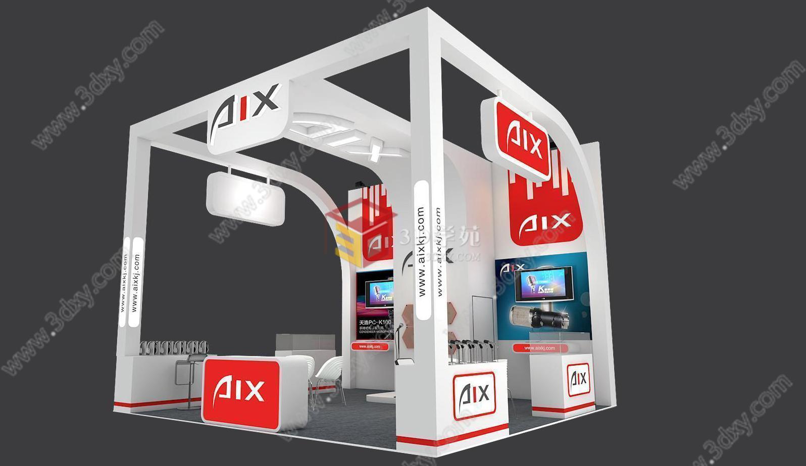 AIX国外展3D模型