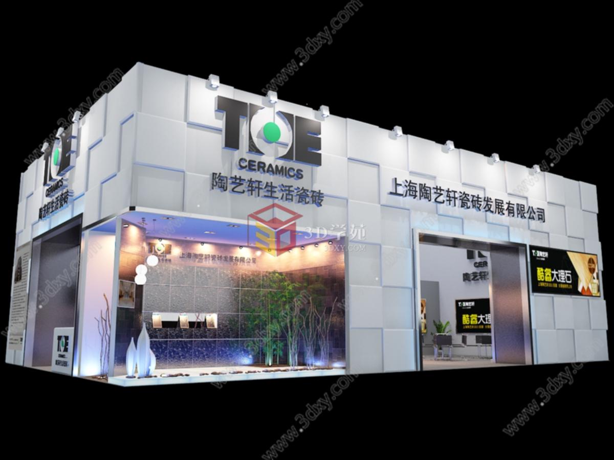 16X10上海陶艺轩瓷砖3D模型