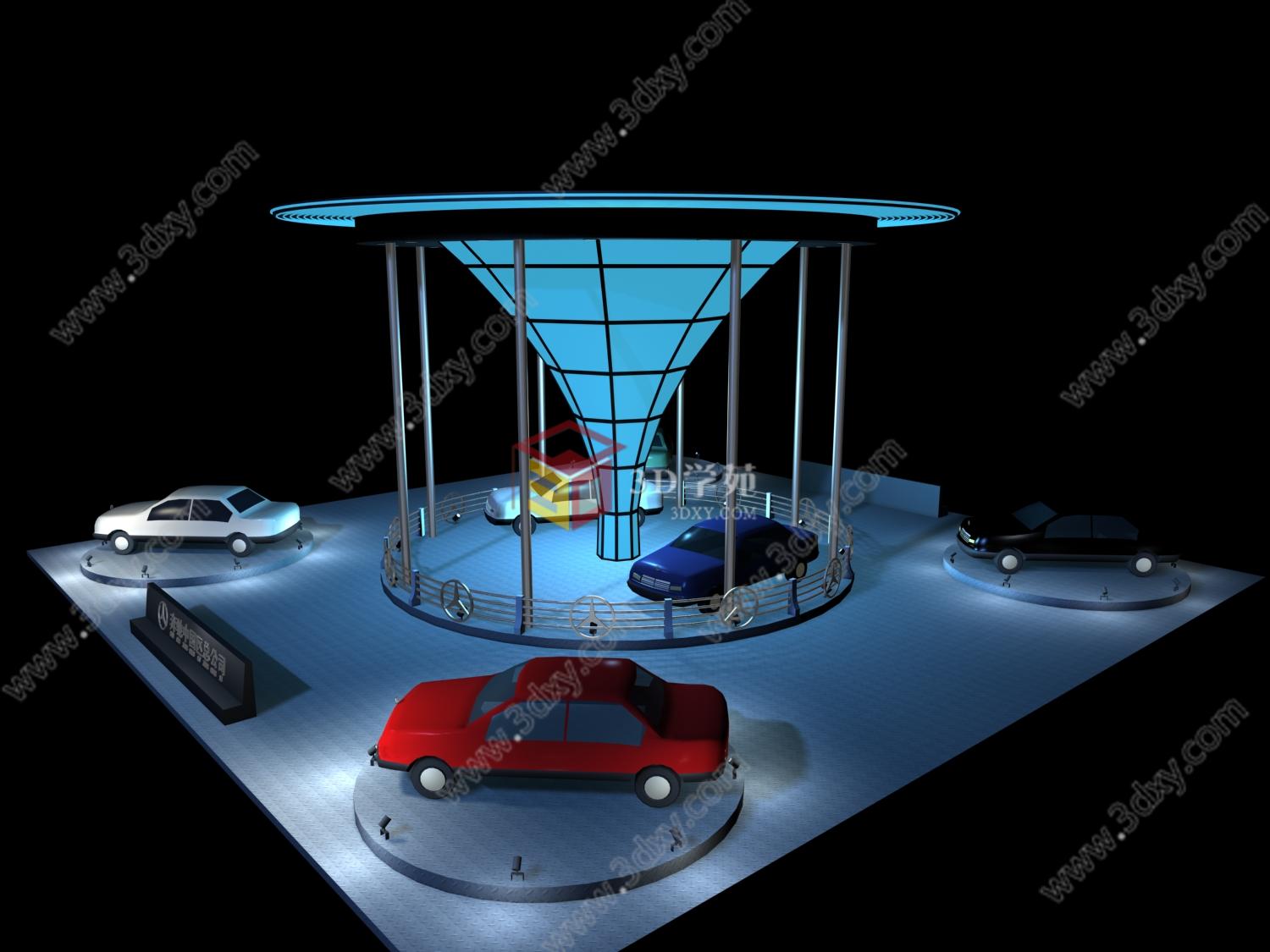 汽车展台3D模型