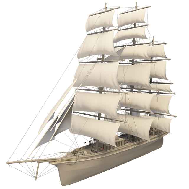 帆船3D模型