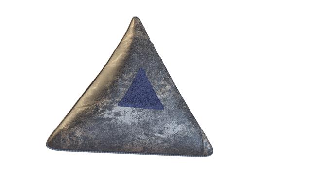 三角形抱枕3D模型