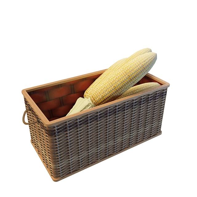 玉米筐3D模型