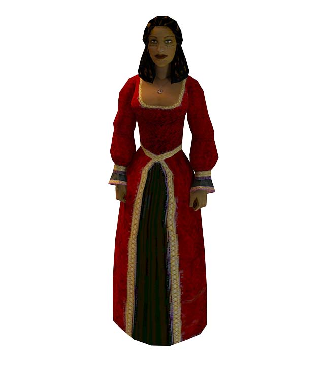 贵族女人3D模型