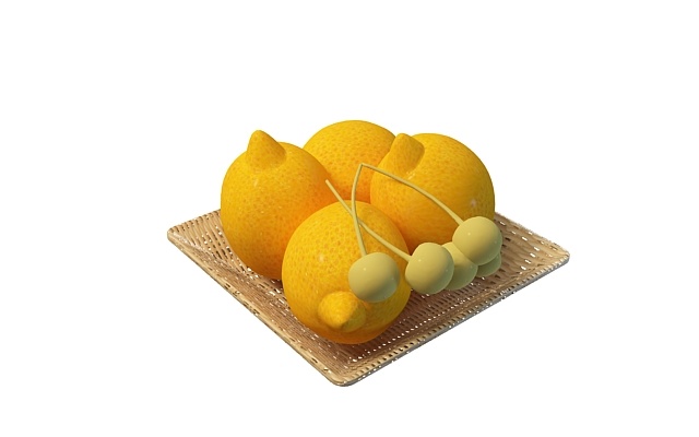 黄色水果3D模型