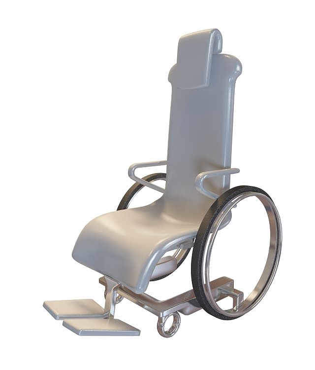 高档轮椅3D模型