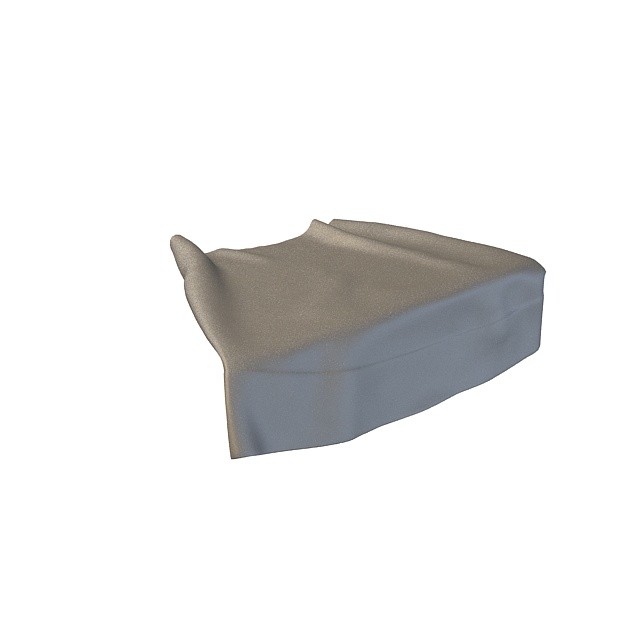 灰色毛巾3D模型