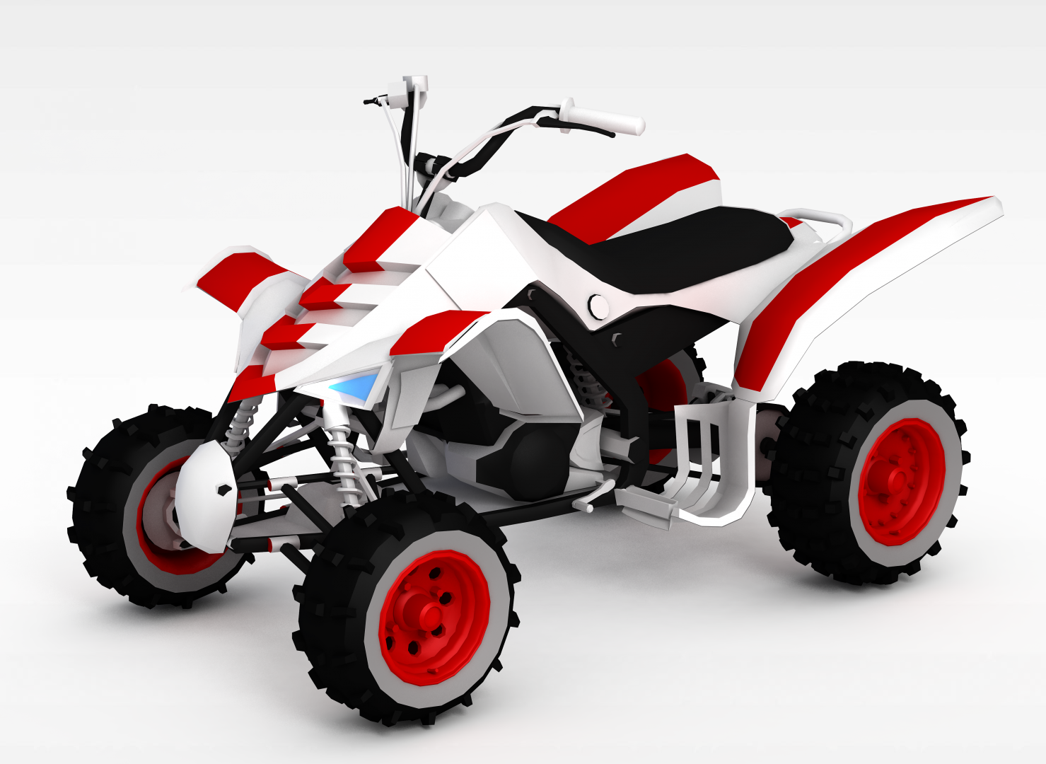 沙地摩托3D模型