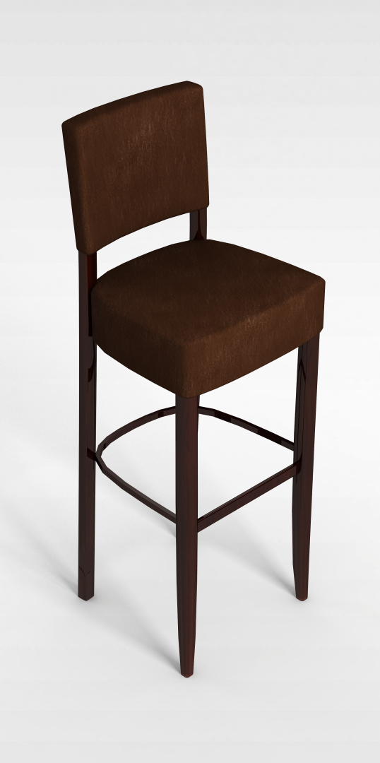 木质吧椅3D模型
