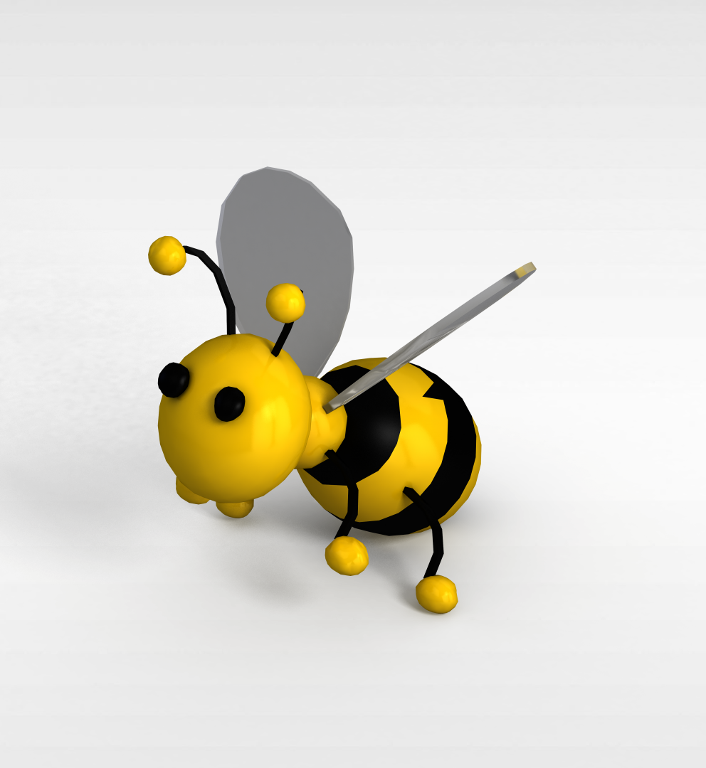 儿童玩具蜜蜂3D模型