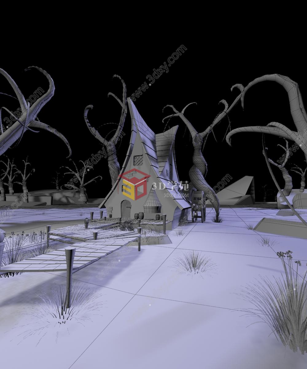 幽灵小屋3D模型