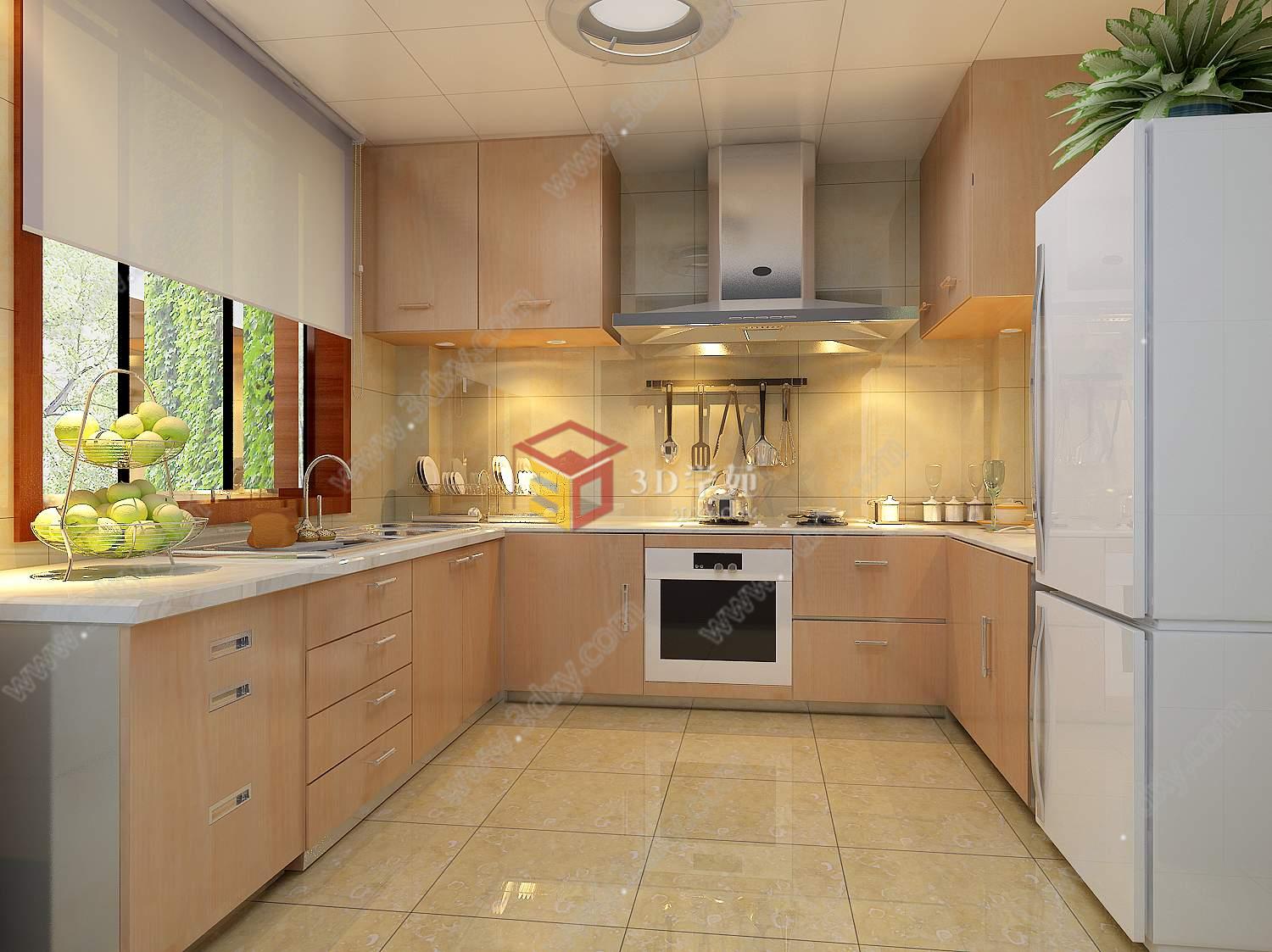 厨房效果图3D模型
