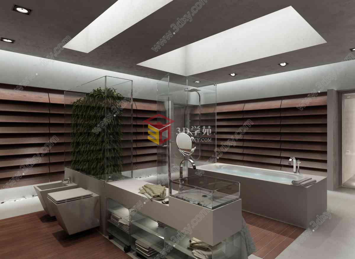 豪华卫浴浴缸3D模型