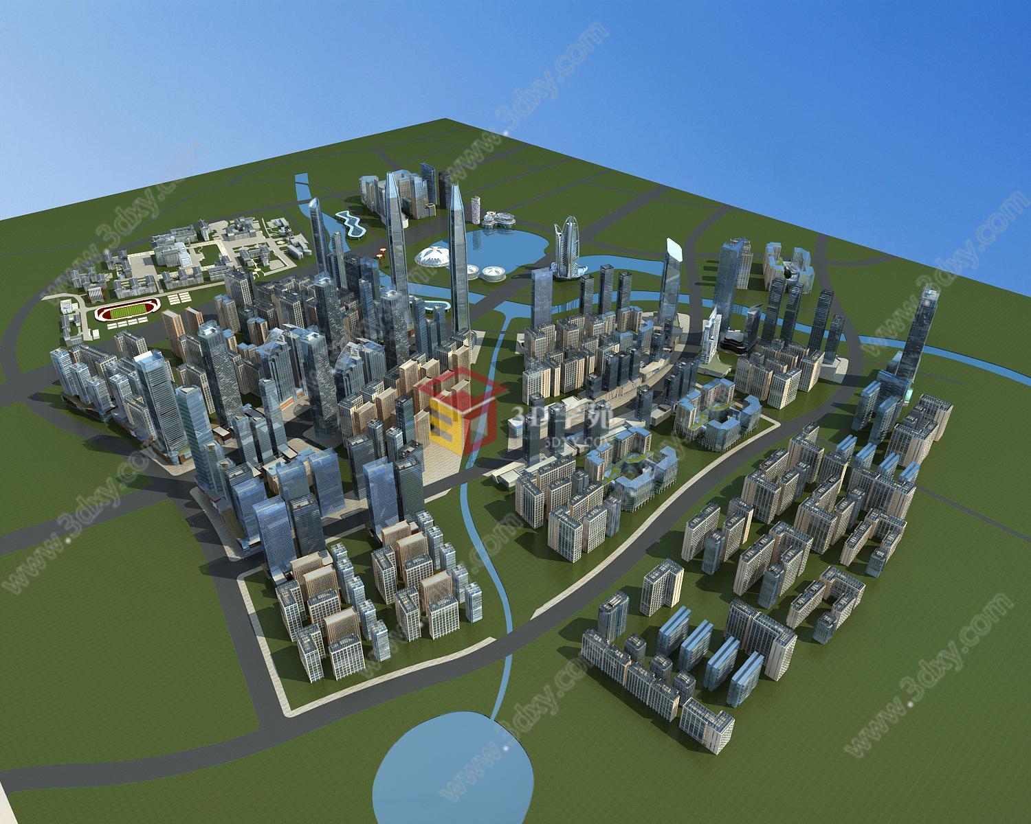 城市规划3D模型