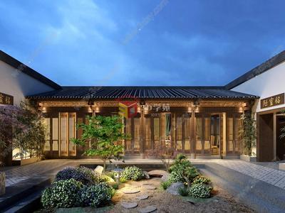 中式古庭院3D模型