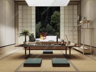 日式茶室3D模型