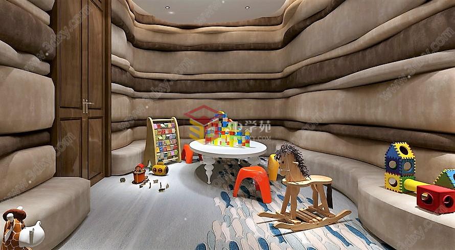 幼儿园儿童房装修设计方案3D模型