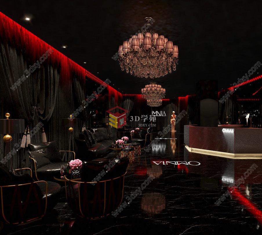 酒吧夜店3D模型