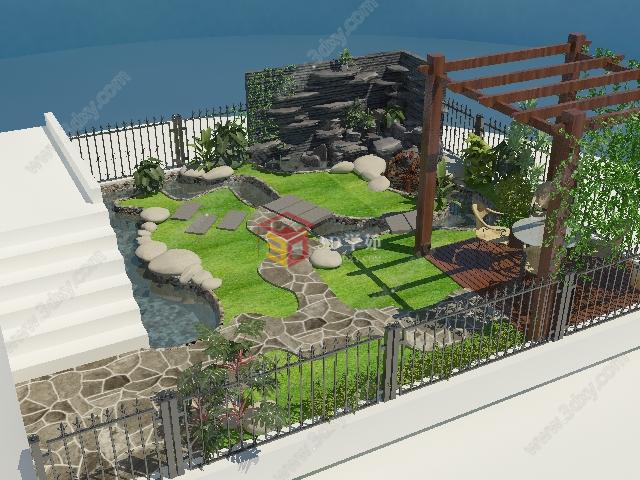 花园3D模型