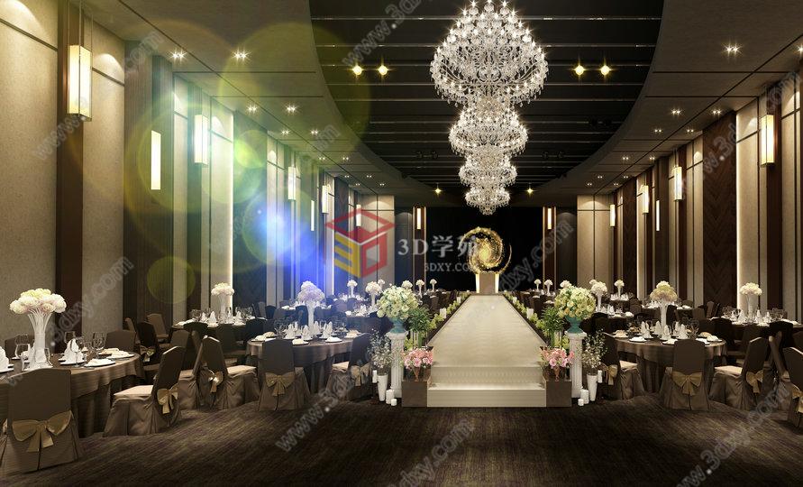 婚礼宴会厅3D模型