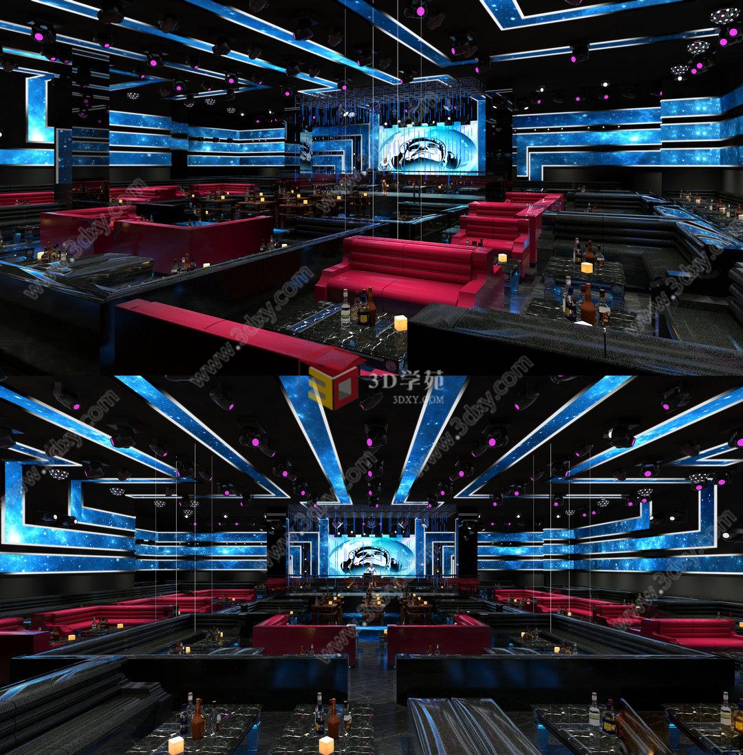 酒吧，KTV3D模型