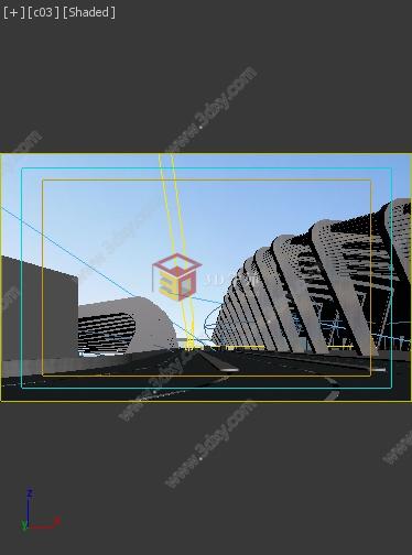 室外建筑规划鸟瞰透视3D3D模型