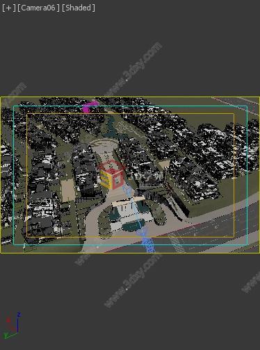 城市景观建筑鸟瞰3d效3D模型