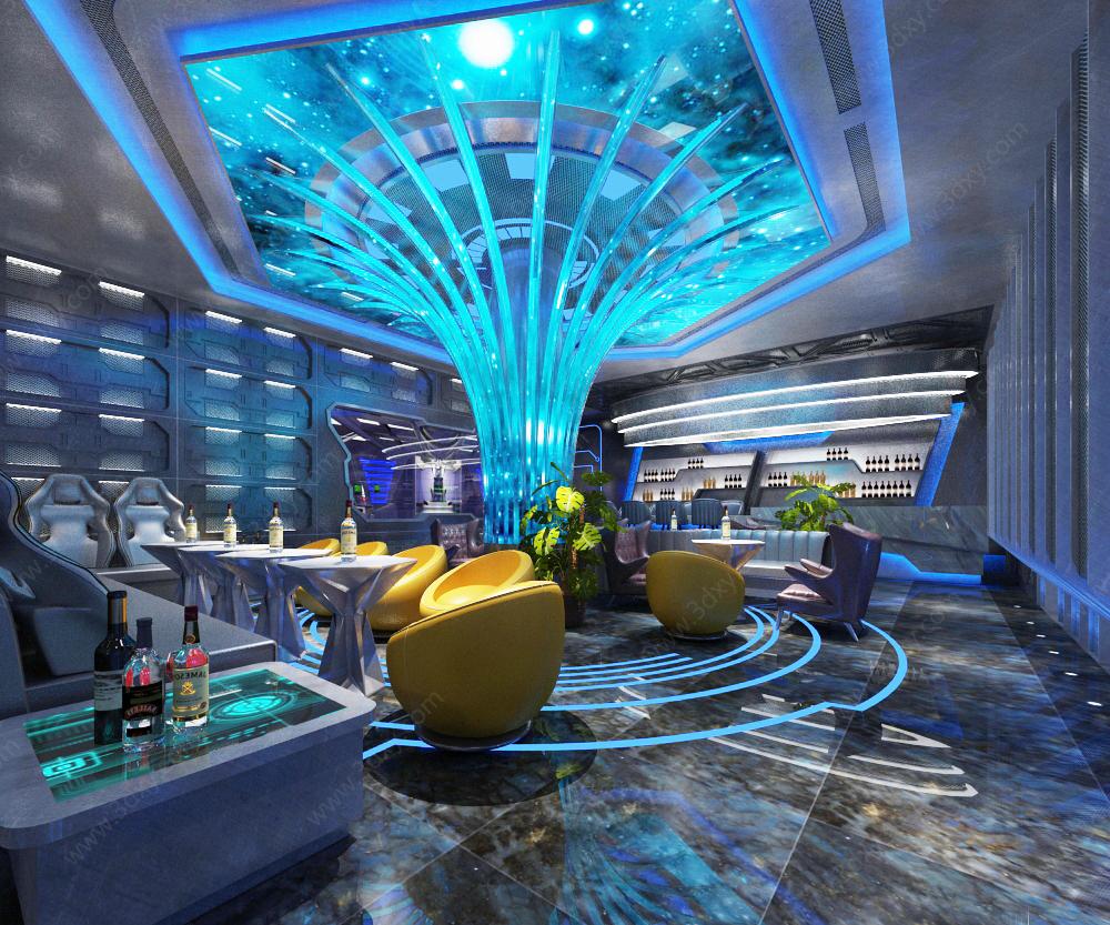 KTV酒吧太空舱3D模型