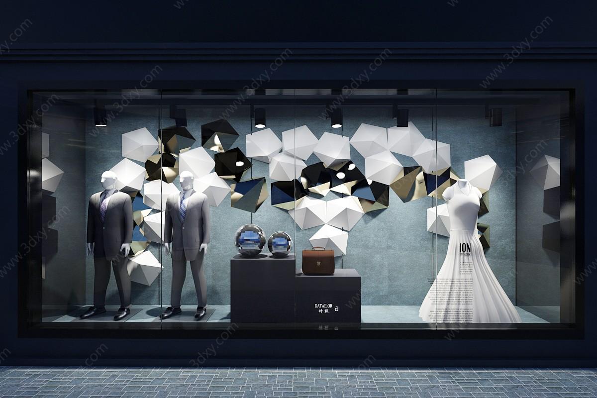 橱窗服装店3D模型