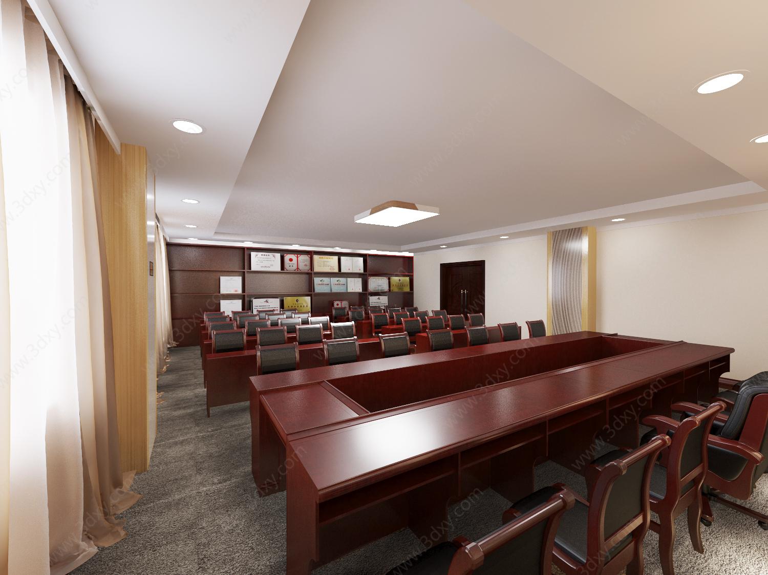 一建三分会议室3D模型