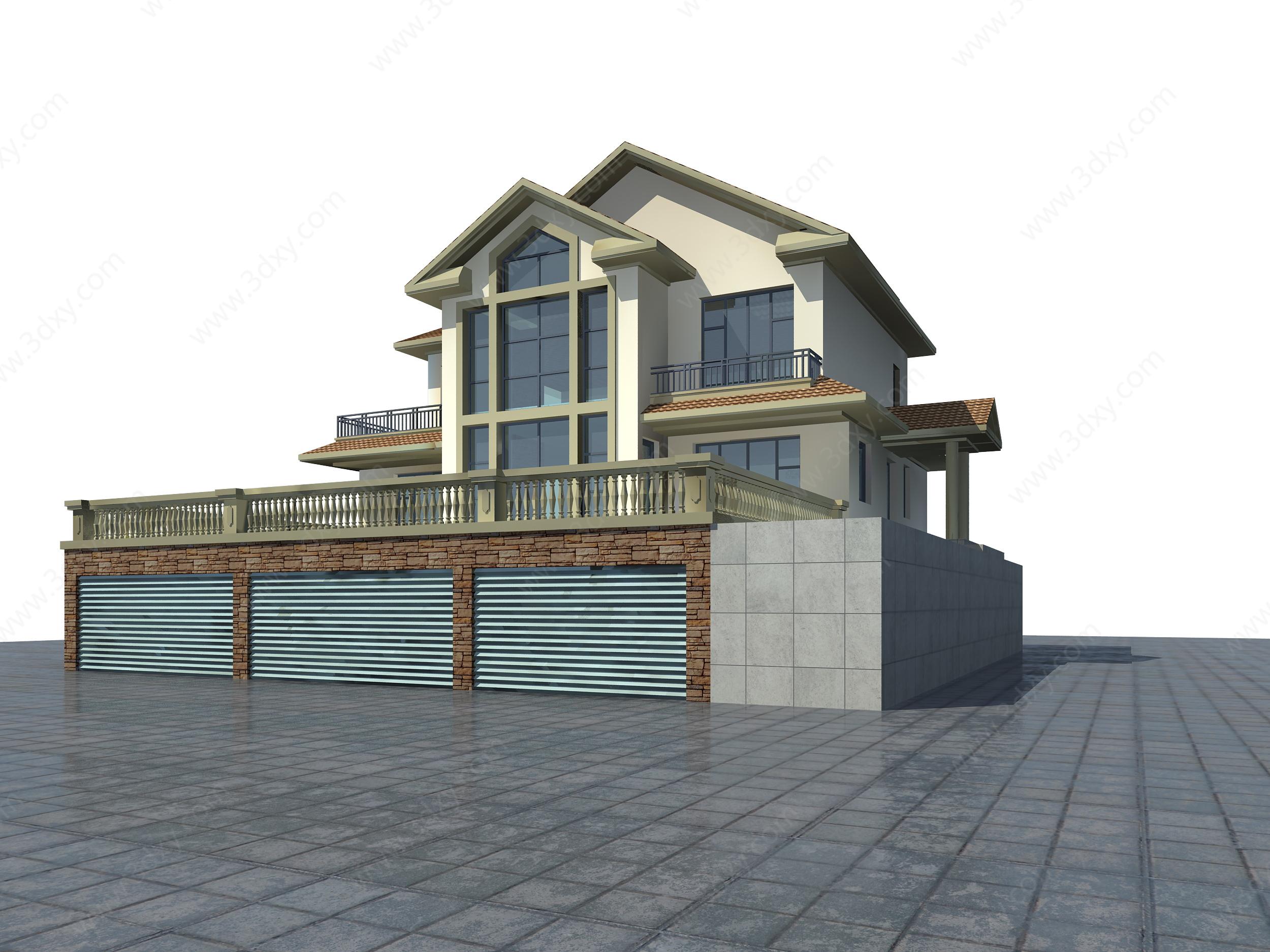 别墅模3D模型