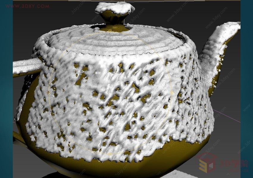 【建模技巧】3Dmax中利用粒子流制作积雪
