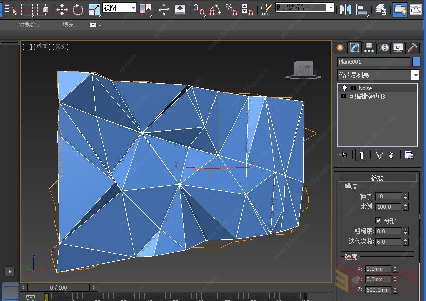 【建模技巧】3ds Max 创建不规则三角形墙面