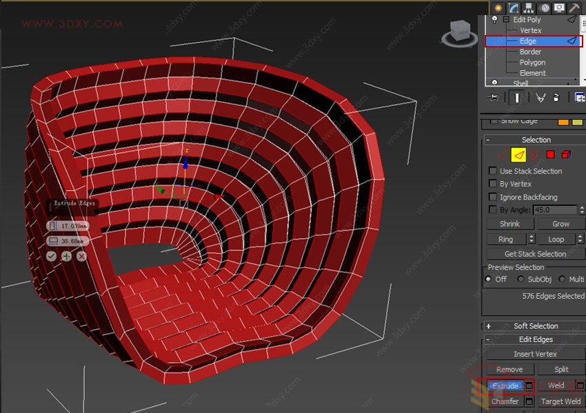 【建模技巧】教你用3ds max快速打造流线造型贝壳椅