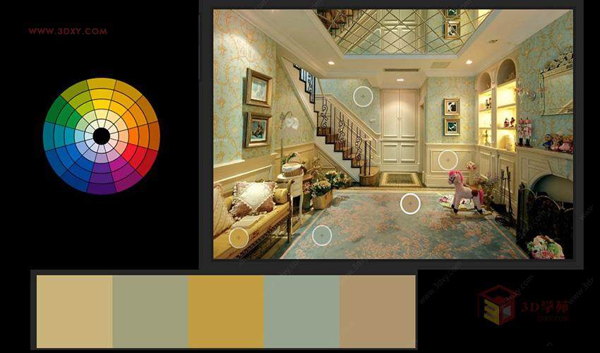 【设计理论】7步教你玩转室内空间色彩搭配（室内展览设计必备干货）