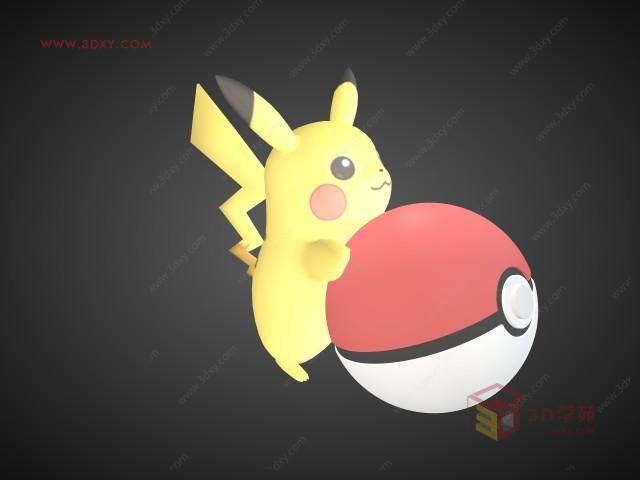 【创意分享】Pokemon GO福利：神奇的精灵宝可梦免费3D模型