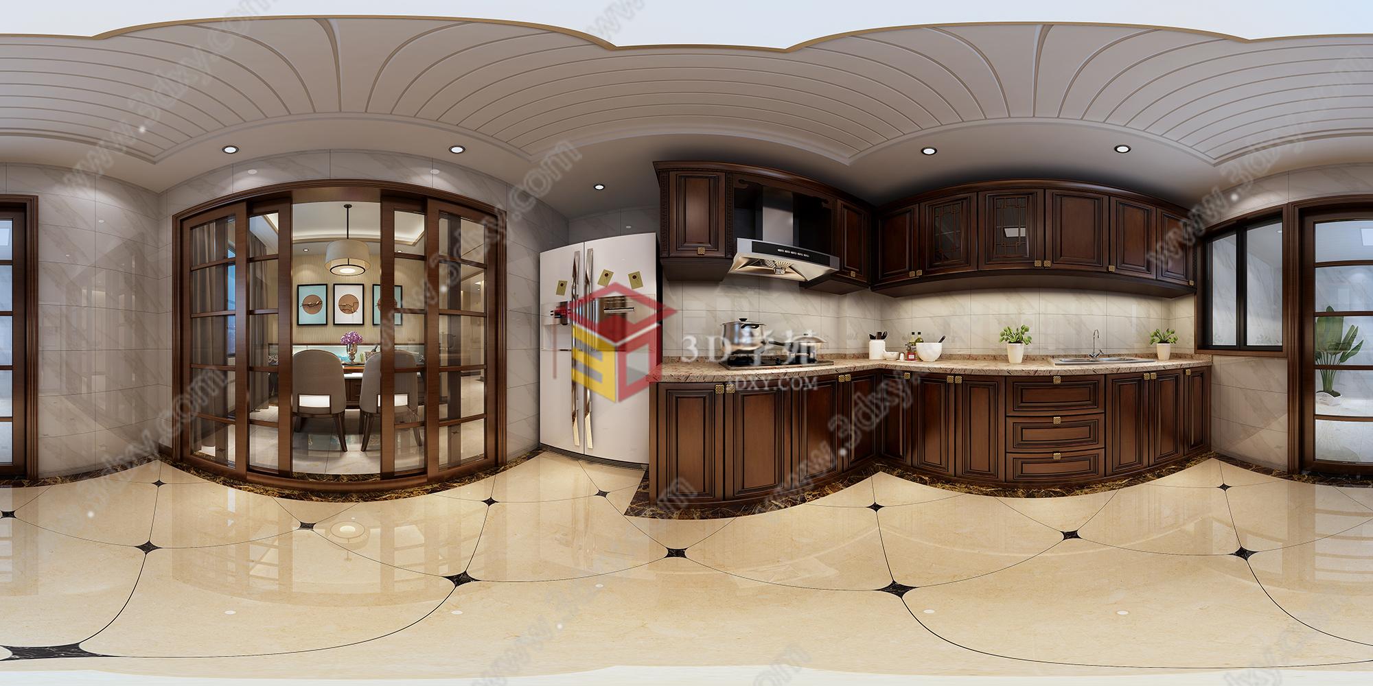餐厅厨房3D模型
