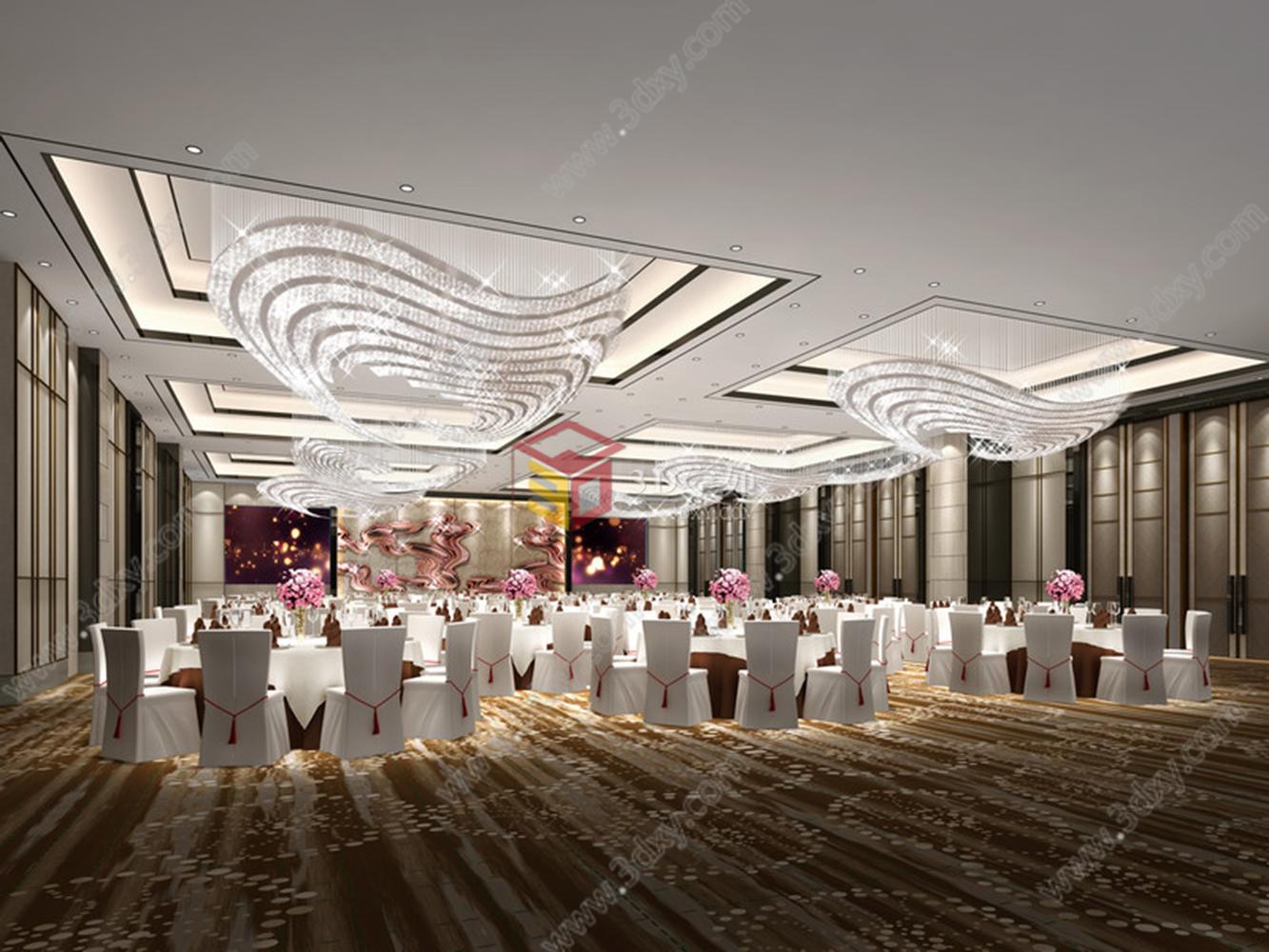 宴会厅3D模型
