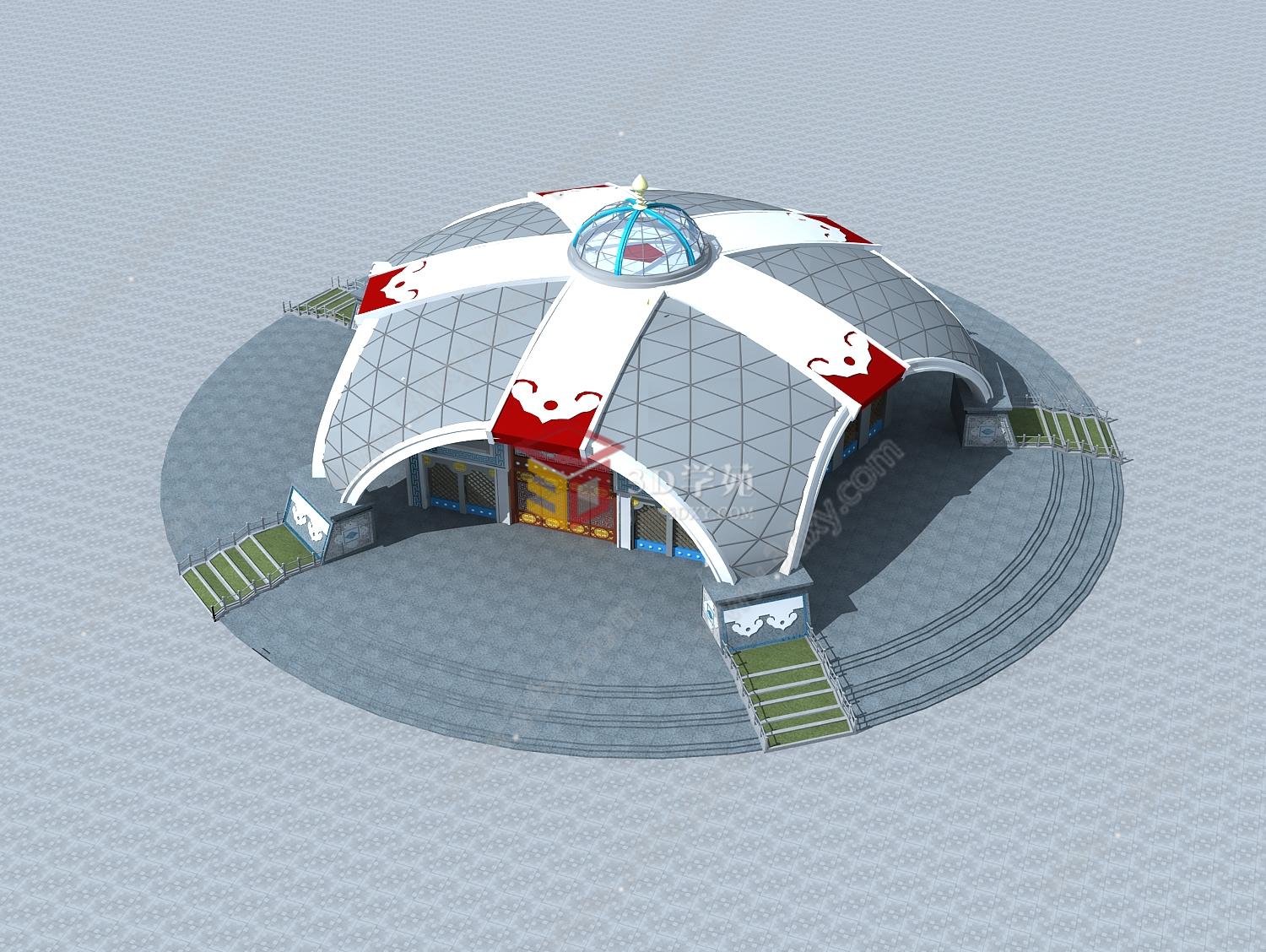 新疆展览馆3D模型